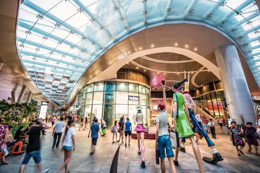 Inside Bedok Mall, the shopping centre at the Bedok hub with Bedok MRT and the bus interchange, across the road from New Upper Changi Road Residences